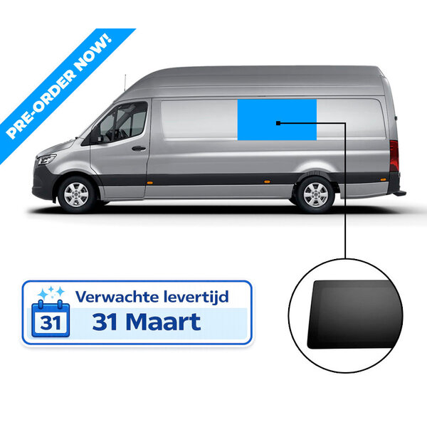 SPRINTER/CRAFTER GLASLOOKPANEEL LINKS MIDDEN  WIELBASIS 3