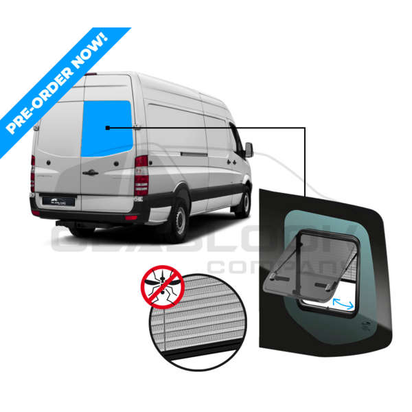 SPRINTER ACHTERRUIT MET KLAP RUIT  MET HOR RECHTS  new model