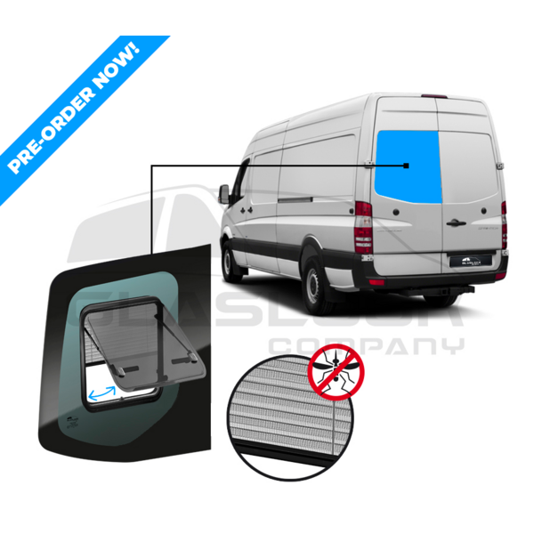 SPRINTER ACHTERRUIT MET KLAP RUIT MET HOR LINKS NEW MODEL