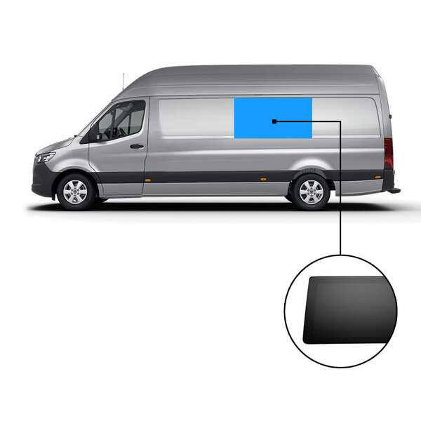SPRINTER/CRAFTER GLASLOOKPANEEL LINKS MIDDEN  WIELBASIS 3