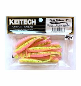 Keitech Keitech Easy Shiner - 7,6cm - Lemon Bubblegum - 10 stuks