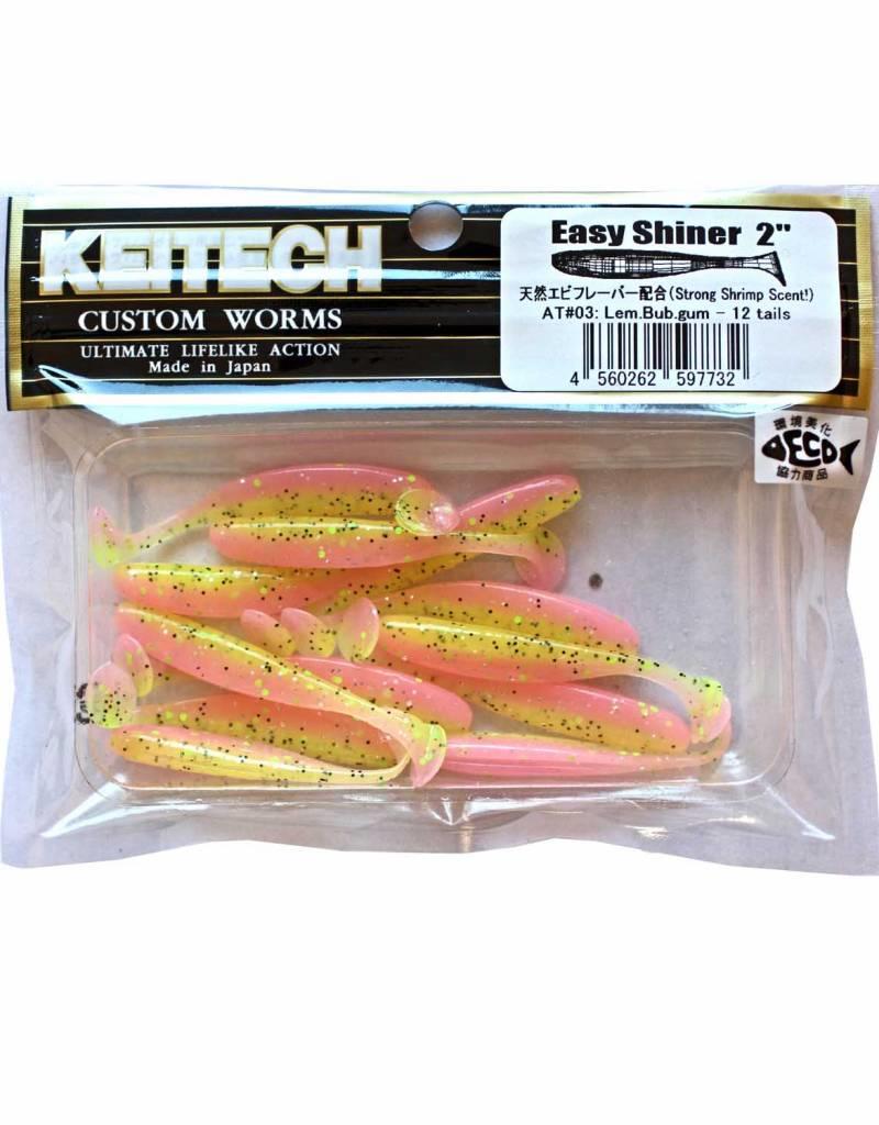 Keitech Keitech Easy Shiner - 5cm - Lemon Bubblegum - 12 stuks