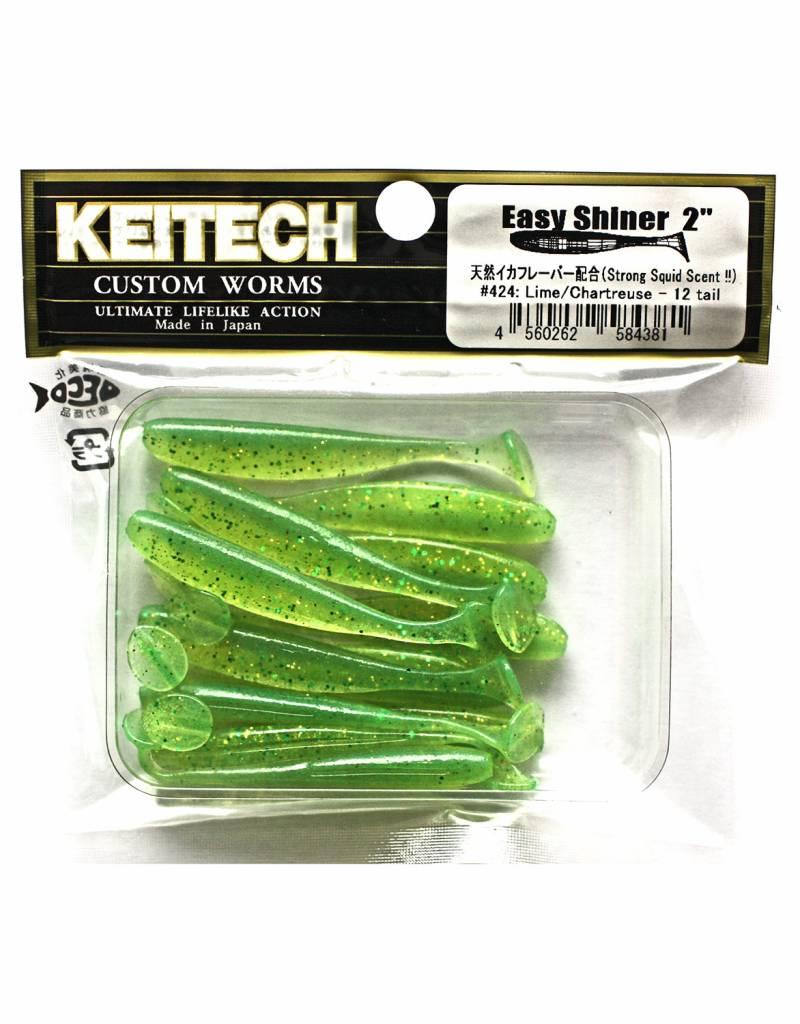 Keitech Keitech Easy Shiner - 5cm - Lime Chartreuse - 12 stuks