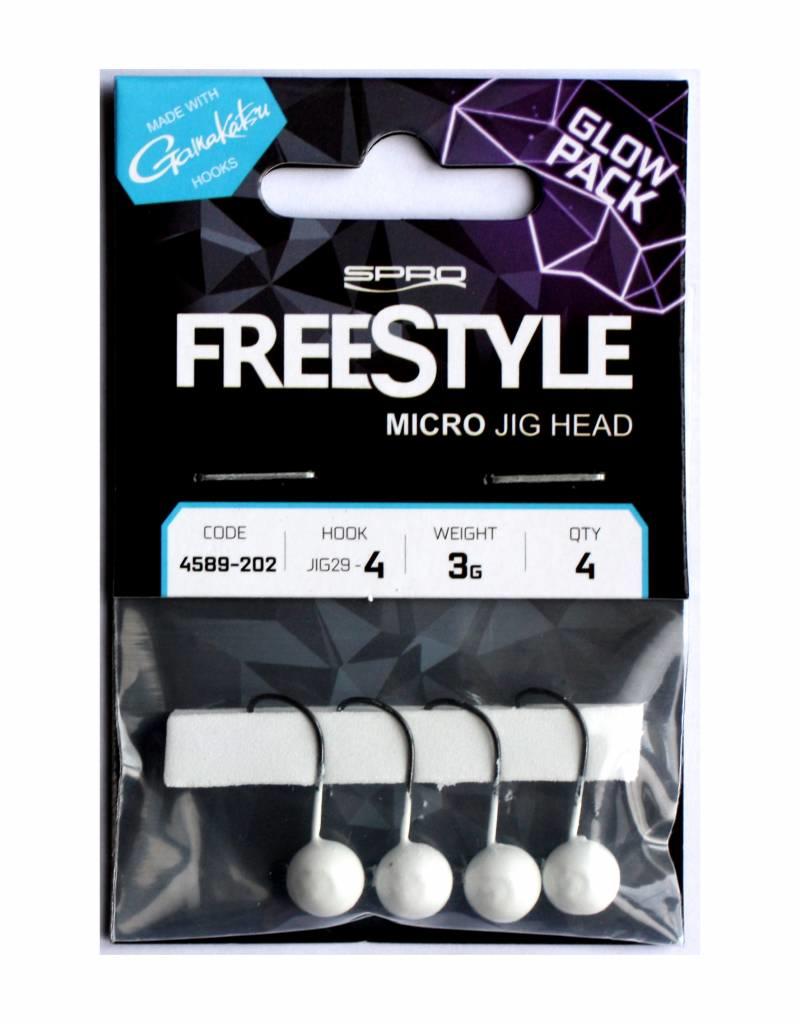 Spro Spro Freestyle Micro Jig Head - Glow White