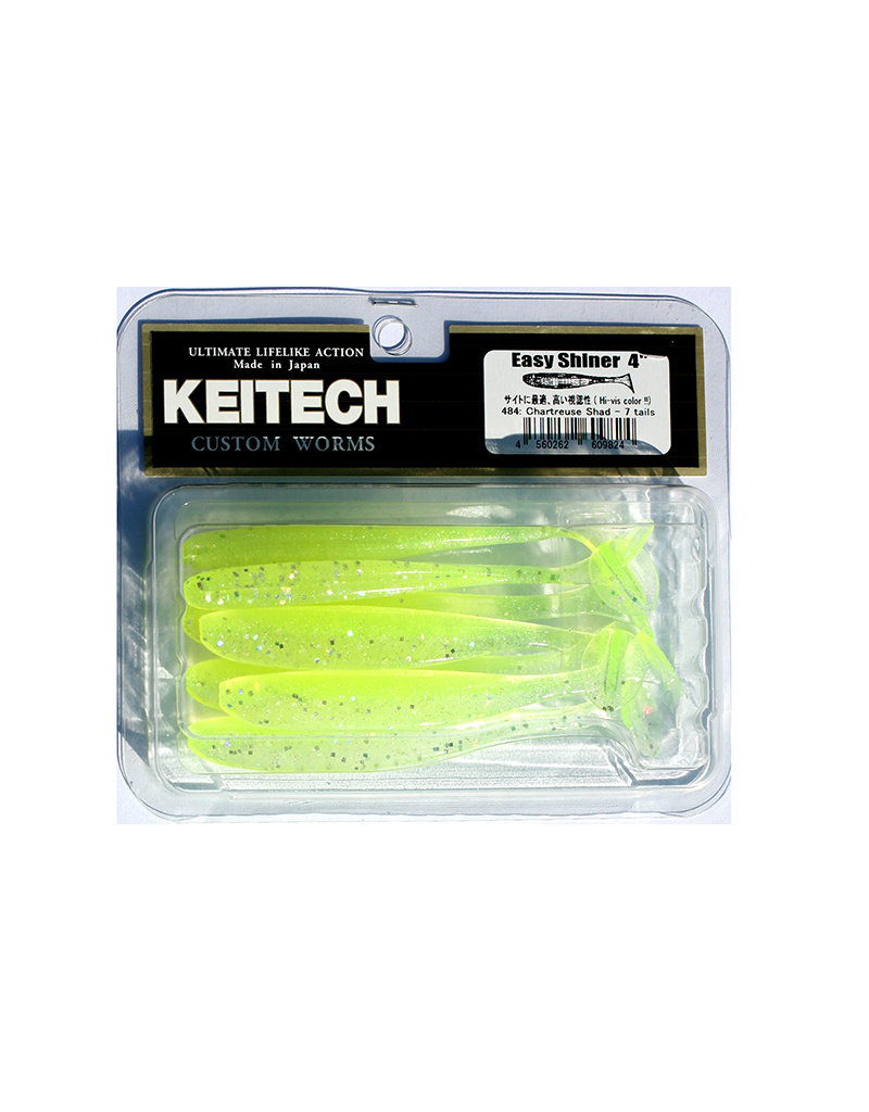 Keitech Keitech Easy Shiner - 10cm - Lime Chartreuse - 7 stuks