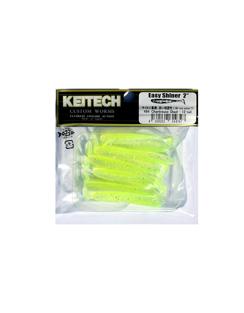 Keitech Keitech Easy Shiner - 5cm - Lime Chartreuse - 12 stuks