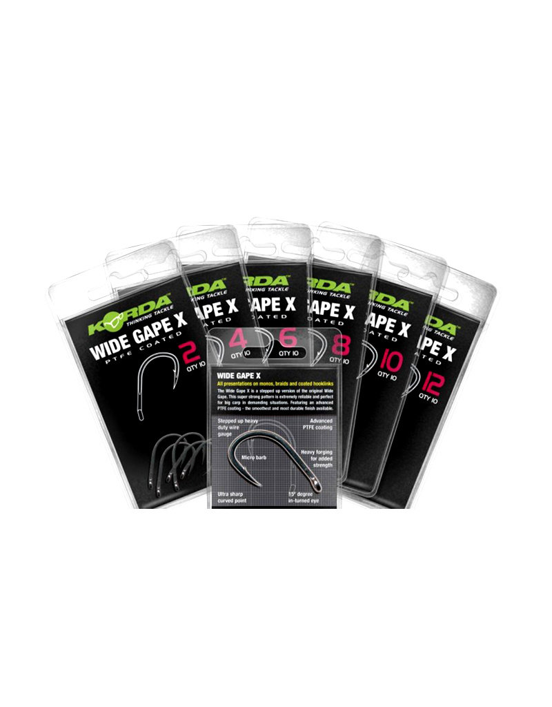 Korda Korda -  Wide Gape X  haken - Micro Barb 8