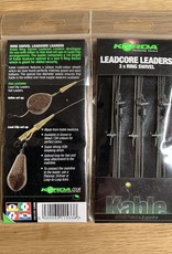 Korda Korda leadcore leaders 3 x ring swivel