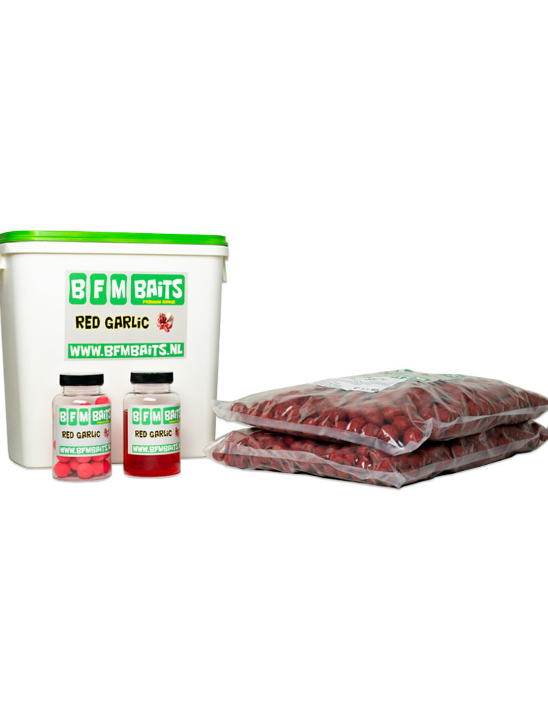 BFM Baits BFM Baits - Red Garlic 15&20mm Bucket Deal