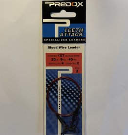 Predox Predox Teeth Attack Blood Wire Leader 1x7 40cm