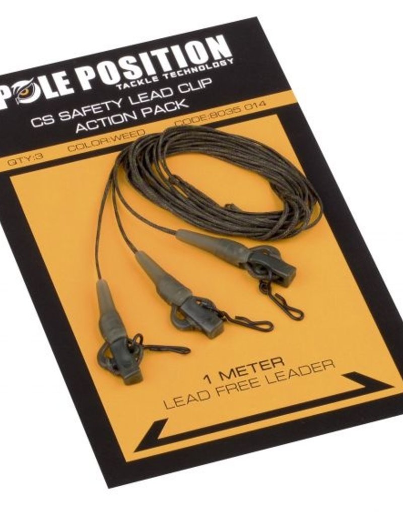 Strategy Pole position Cs Safety Lead Clip Action Pack 65lb