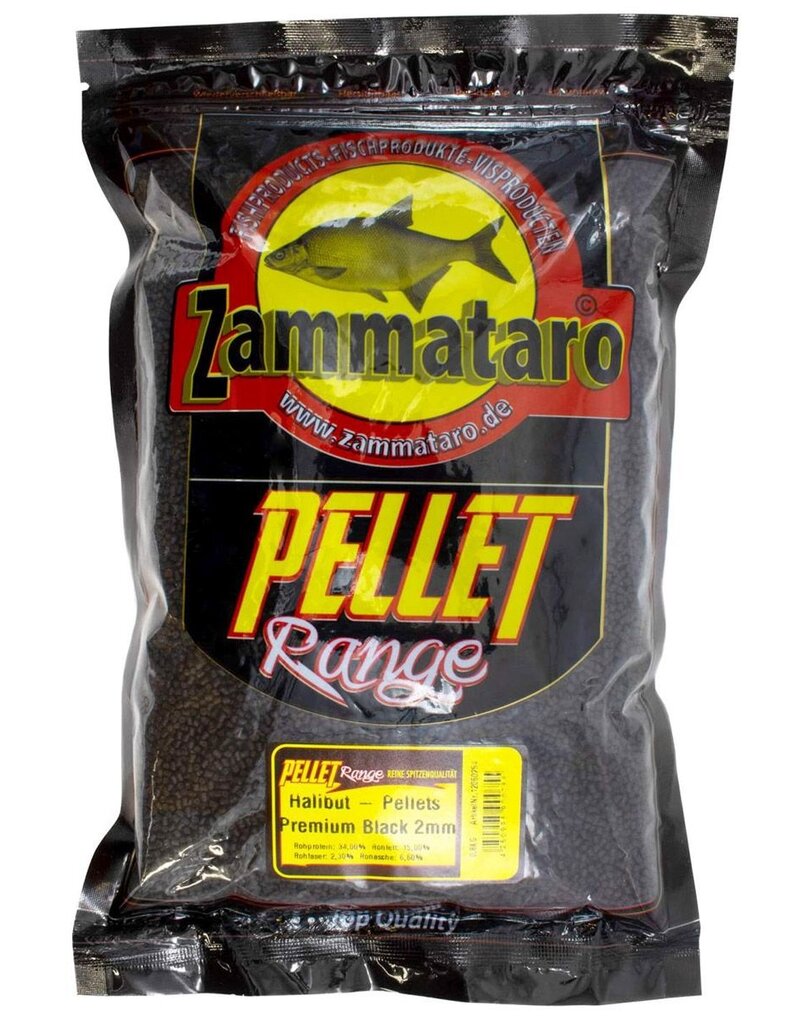 Zammataro Zammataro Halibut Pellets Premium Black 6mm