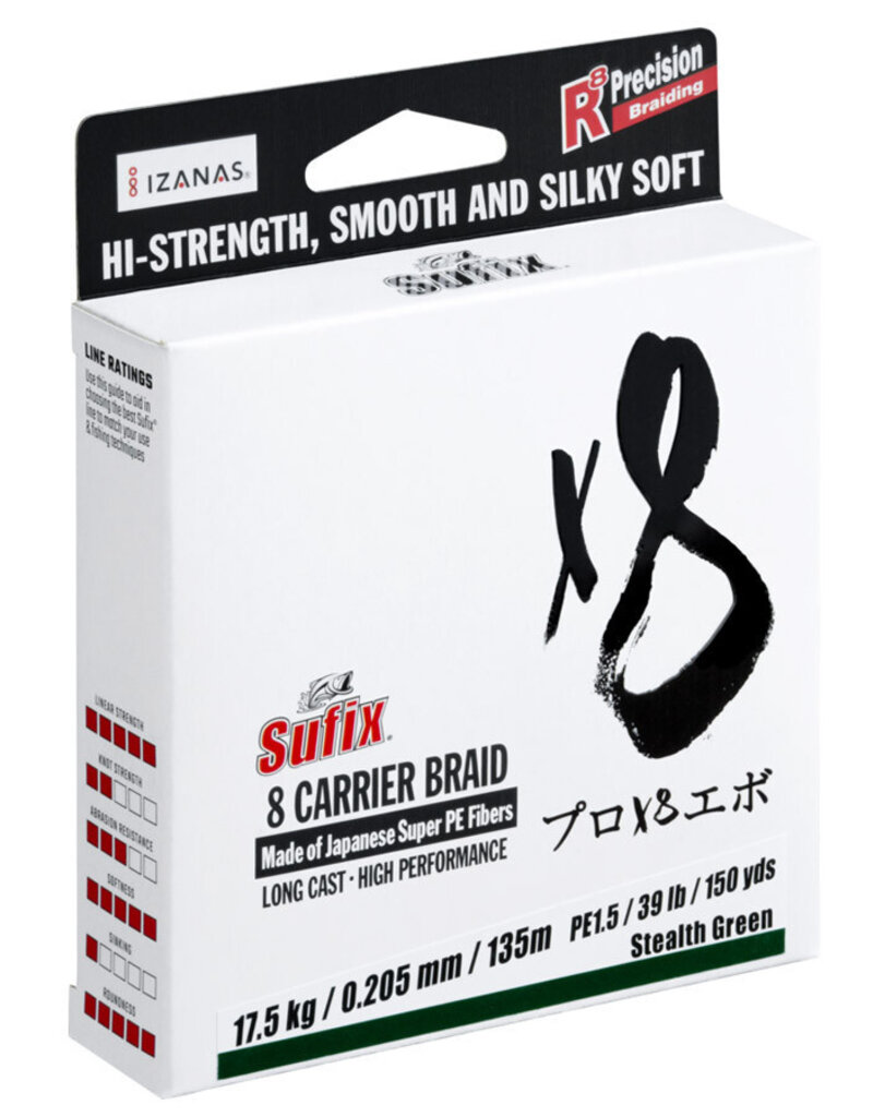 Rapala Rapala Sufix 8 Carrier Braid Stealth Green