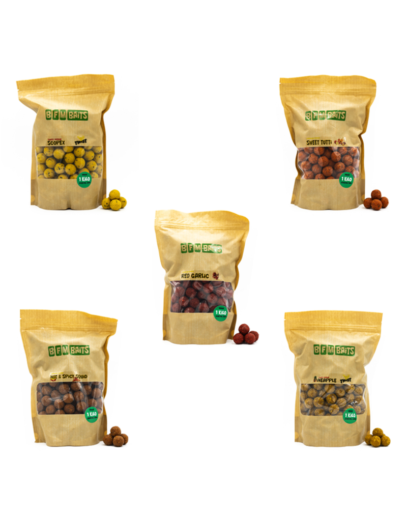 BFM Baits Boilie testpakket: 5 soorten / smaken