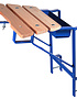 Ladder muurafhouder Blauw (sport 30 mm)