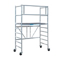 Euroscaffold Kamersteiger 90x190 4m werkhoogte + platform 30 cm + uitbreiding A