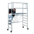 Euroscaffold Kamersteiger 90x190 4m werkhoogte + platform 30 cm + uitbreiding A