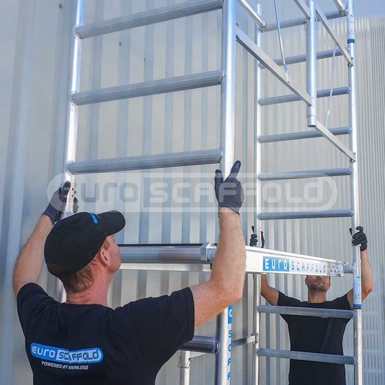 Euroscaffold Kamersteiger Combi 75x190 4,5m werkhoogte + stabilisator