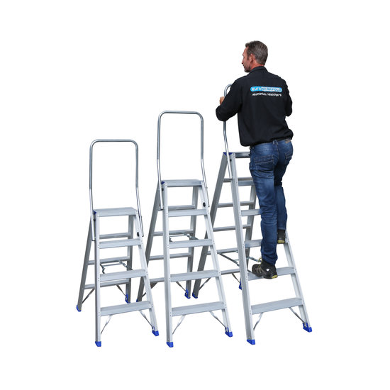 Eurostairs Trap dubbel professioneel 2x5 treden
