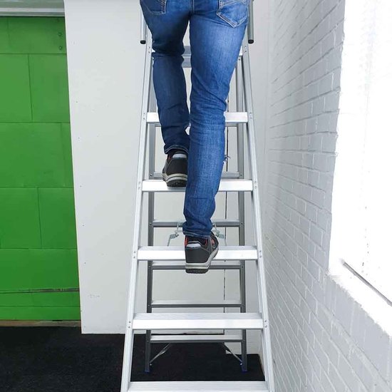 Eurostairs Trap dubbel professioneel 2x8 treden