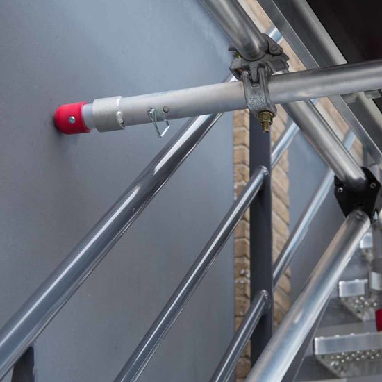 Euroscaffold Afhouder met kruiskoppeling tbv Trapgatsteiger