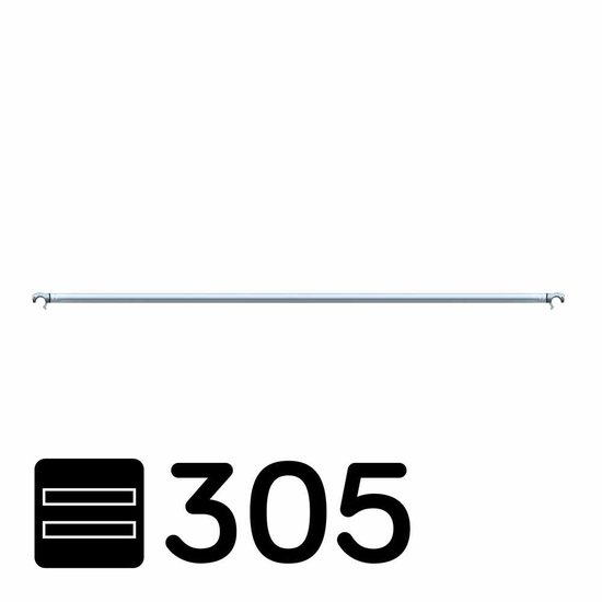 Euroscaffold Rolsteiger horizontaal schoor 305 cm