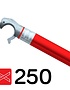 Rolsteiger diagonaal schoor 250 cm rood