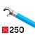 Euroscaffold Rolsteiger diagonaal schoor 250 cm blauw