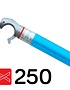 Rolsteiger diagonaal schoor 250 cm blauw Rolsteiger diagonaal schoor 250 cm blauw