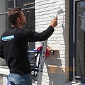 Euroscaffold Ladder muurafhouder Blauw (sport 30 mm)
