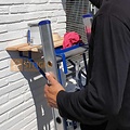 Euroscaffold Ladder muurafhouder Blauw (sport 30 mm)