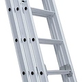 Eurostairs Eurostairs Opsteek ladder driedelig uitgebogen 3x14 sporten + gevelrollen