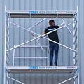Euroscaffold Steigeraanhanger 250 + Rolsteiger Basic 75x190 10,2m werkhoogte