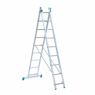 Eurostairs home reform ladder dubbel recht 2x9 sporten