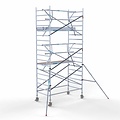 Euroscaffold Steigeraanhanger 250 + Rolsteiger Standaard 135x250 6,2m werkhoogte enkele voorloopleuning