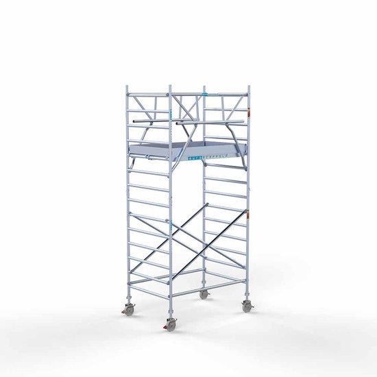 Anssems Anssems aanhanger + rolsteiger standaard 135x190 5,2m werkhoogte + dubbele voorloopleuning