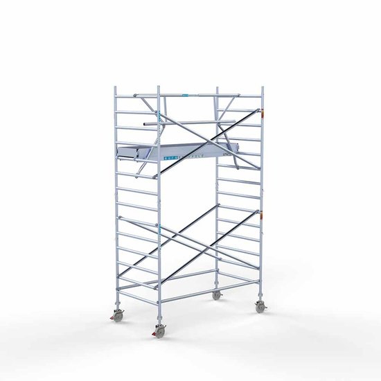 Anssems Anssems aanhanger + rolsteiger standaard 135x250 5,2m werkhoogte + enkele voorloopleuning