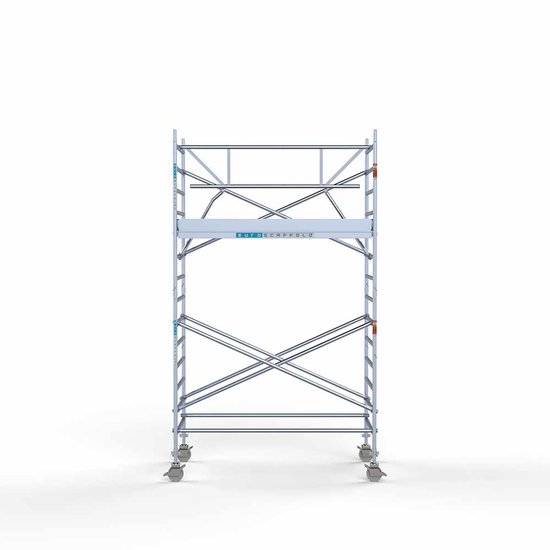 Anssems Anssems aanhanger + rolsteiger standaard 135x250 5,2m werkhoogte + enkele voorloopleuning