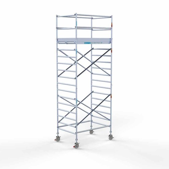 Euroscaffold Aanhanger + rolsteiger standaard 135x190 6,2m werkhoogte