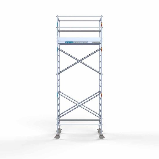 Euroscaffold Aanhanger + rolsteiger standaard 135x190 6,2m werkhoogte