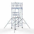 Euroscaffold Aanhanger + rolsteiger standaard 135x190 6,2m werkhoogte + dubbele voorloopleuning