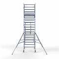 Euroscaffold Aanhanger + rolsteiger standaard 135x190 6,2m werkhoogte + dubbele voorloopleuning