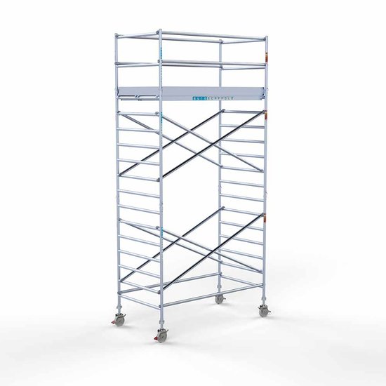 Euroscaffold Anssems Aanhanger + rolsteiger standaard 135x250 6,2m werkhoogte