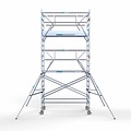 Euroscaffold Anssems Aanhanger + rolsteiger standaard 135x250 6,2m werkhoogte + dubbele voorloopleuning
