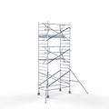 Euroscaffold Anssems Aanhanger + rolsteiger standaard 135x250 7,2m werkhoogte + enkele voorloopleuning