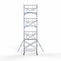 Euroscaffold Anssems Aanhanger + rolsteiger standaard 135x190 8,2m werkhoogte + enkele voorloopleuning