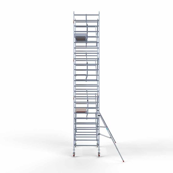 Euroscaffold Aanhanger + rolsteiger Extrusie 135x250 8,2m werkhoogte + enkele voorloopleuning