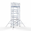Euroscaffold Anssems Aanhanger + rolsteiger standaard 135x250 8,2m werkhoogte + dubbele voorloopleuning