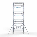 Euroscaffold Anssems Aanhanger + rolsteiger standaard 135x250 8,2m werkhoogte + dubbele voorloopleuning