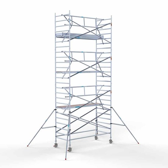 Euroscaffold Steigeraanhanger 305 + Rolsteiger Standaard 135x305 8,2m werkhoogte enkele voorloopleuning